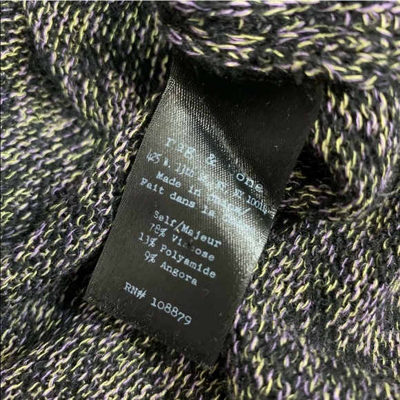 Rag & Bone Angora Blend Multicolored Boatneck Scoop Neck Knit Sweater - Picture 9 of 11